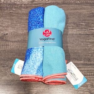 YOGAFINA 2-pack Skidless Yoga Mat Towels NWT